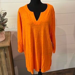 NWT Chico’s Orange Tunic